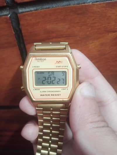 amirtron watch digital alarm chronograph