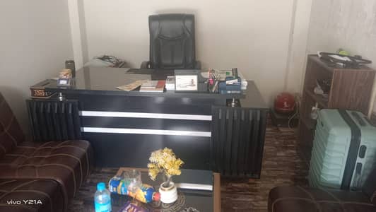 Executive Chair, Table, 6 Sofa Seats & Center Table for Sale