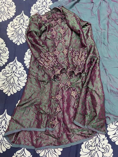 Silk double shaded lehanga