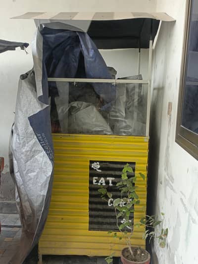 fast food counter stall.