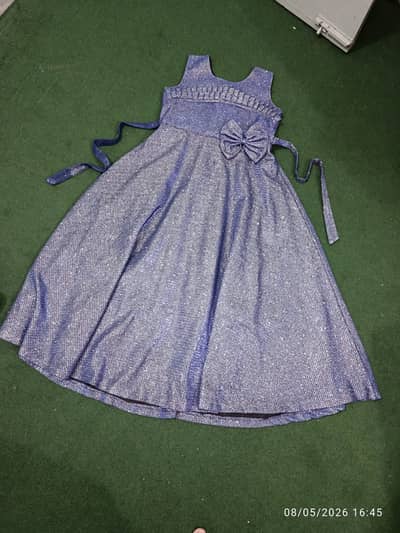 Navy Blue coloured frock (ready to wear)