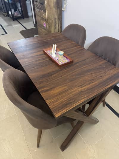4 seater wooden dining table for sale