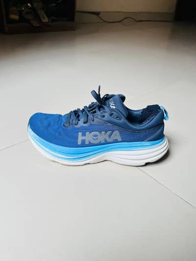 hoka bondi 8 blue uk size  9