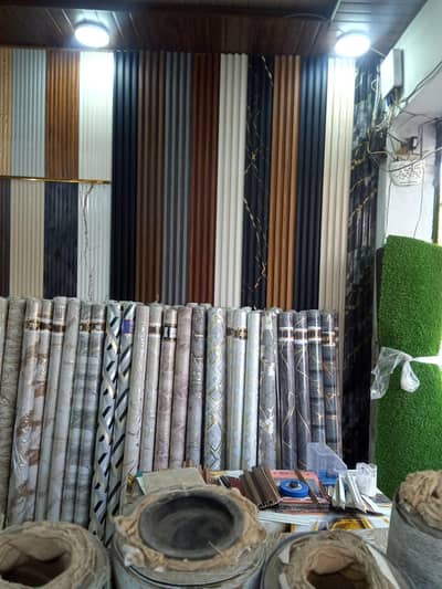 we have all kind of wall papers wall panels and mat floorings