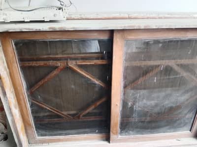 window Burma teak