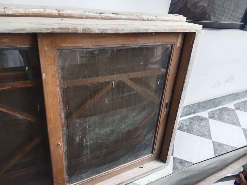 window Burma teak 2