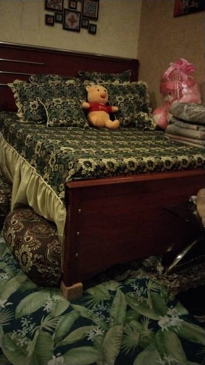 double bed with metres
