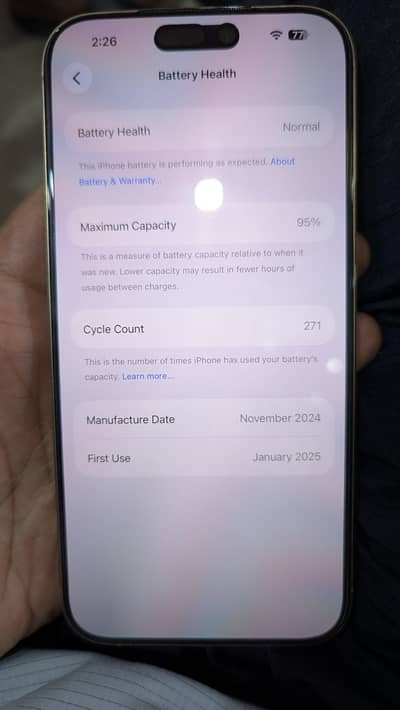 NON PTA (JV) 256GB 16 pro max