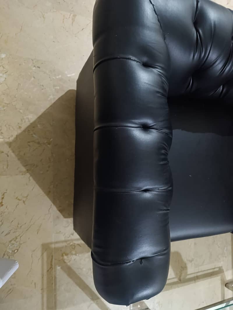 Black Leather sofas 3