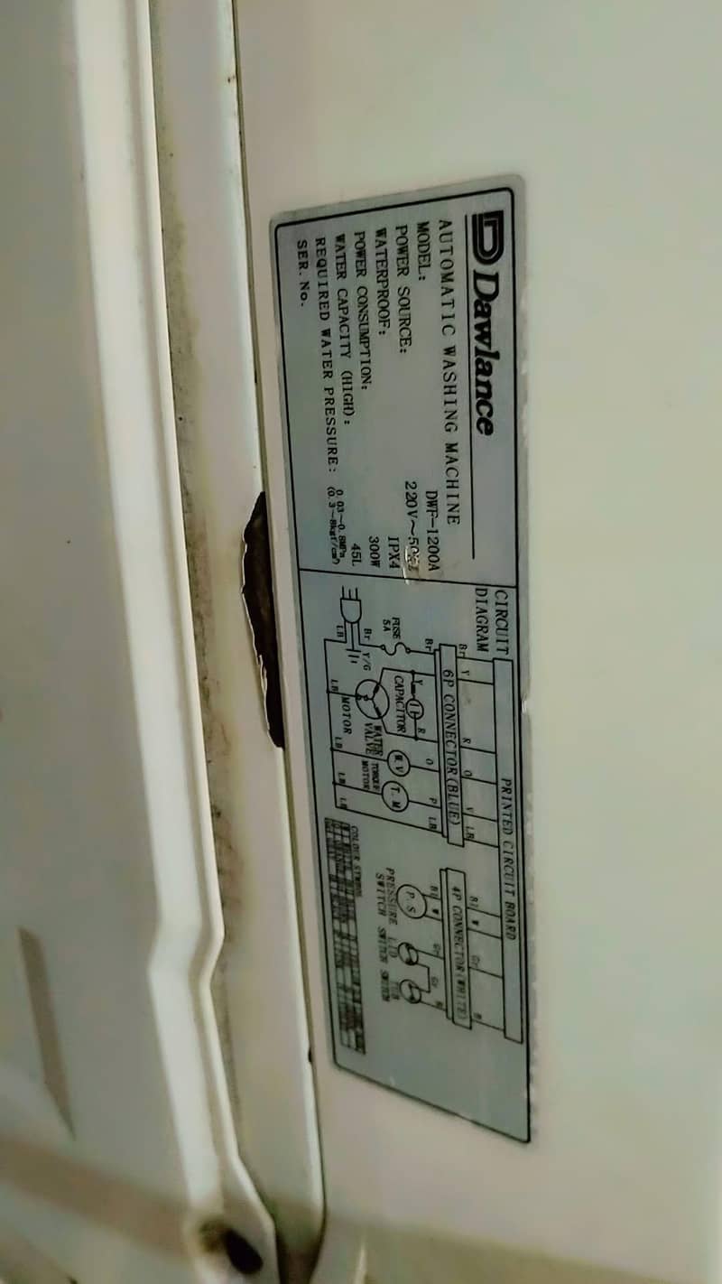 Dawlance automatic washing 7