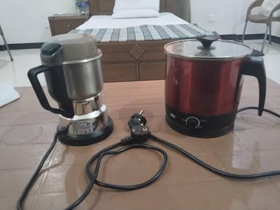 Electric Kettle and Grinder