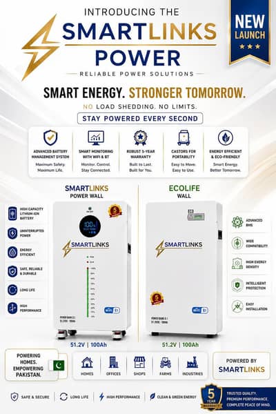 SMARTLINKS Lithium Battery  51.2V 100Ah Lithium Battery,