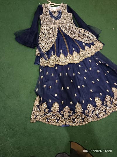 Navy blue lehenga dress , 2 piece  ( Party wear )