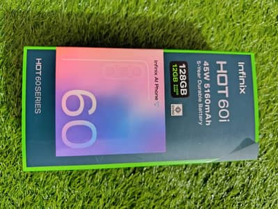 Infinix Hot 60i (128GB/12GB RAM) – 10/10 Condition with Warranty!