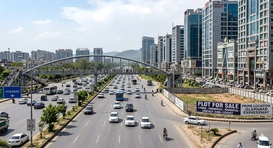 12 kanal Plot for Sale on Main Express Way Interchange Big Front