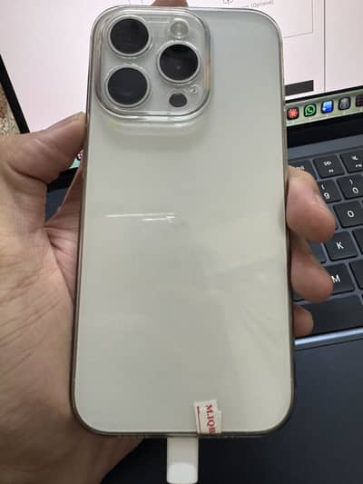 iPhone 15 Pro 128 GB PTA APPROVED 84% BH WHITE TITANIUM