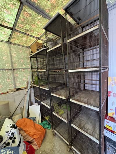 5 portion and 4 portion cages available 1.5ftx1.5ft front 2ft depth