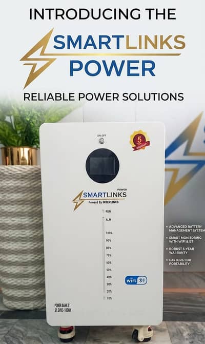 SMARTLINKS Lithium Battery 51.2V 100Ah Lithium Battery