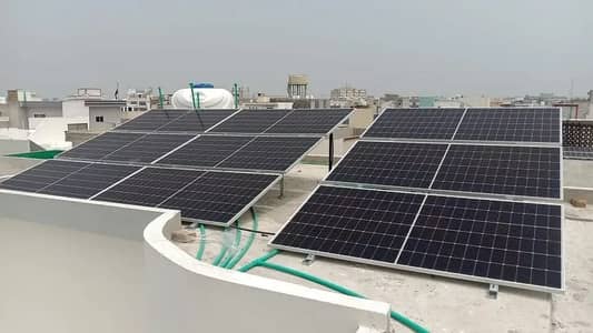 10 Kw Hybrid Solar System Run 3 AirConditioners 1.5 Ton