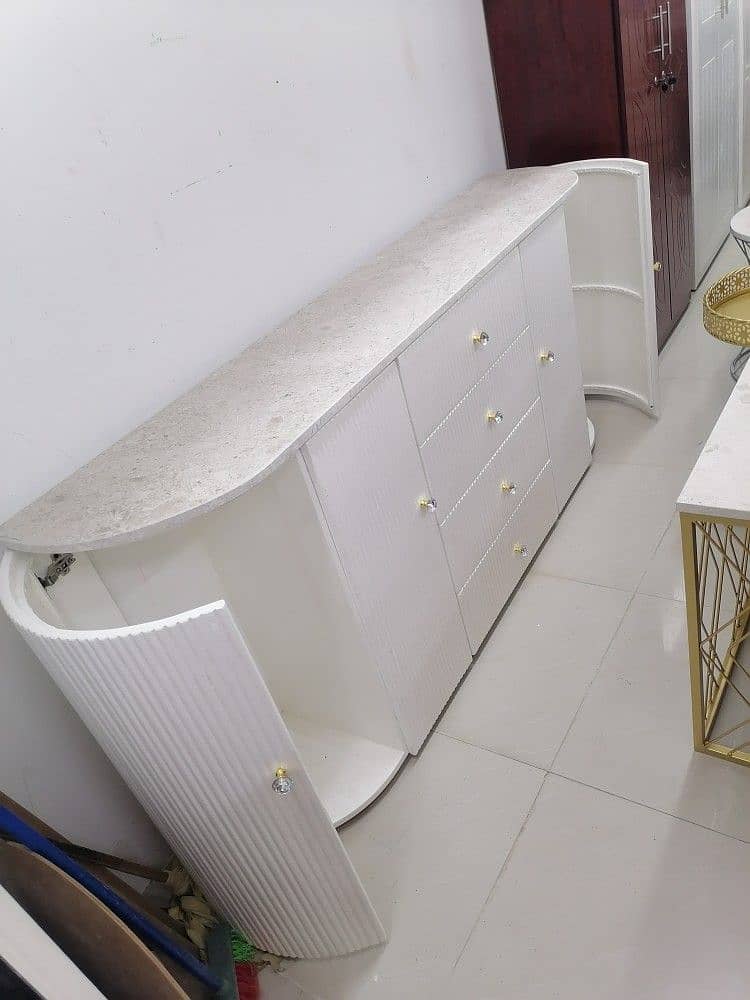 Luxury White Console Cabinet / Sideboard 1