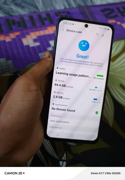 Samsung Galaxy A51 In display finger working