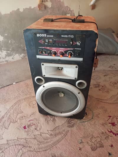 High Bass Wooden Woofer Speaker - Rechargeable Bluetooth