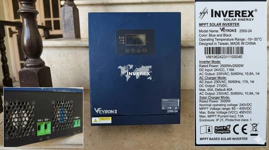 Inverex Veyron 2 - 2.5kW (24V) MPPT 100% Working Condition
