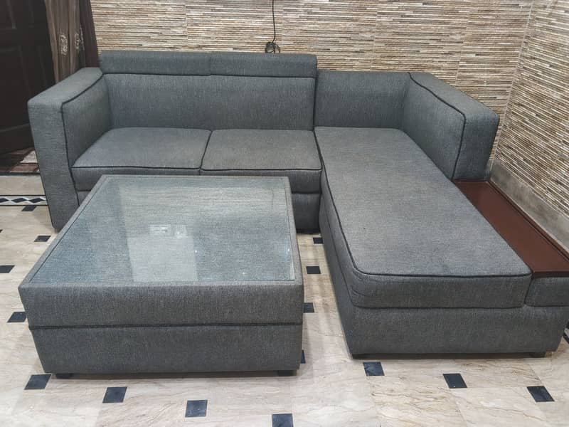 L shape sofa set 0