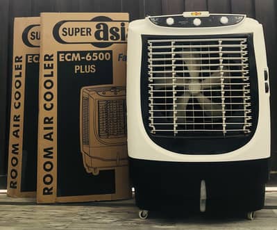 Super asia ECM 6500 plus fast cool air cooler (White)-Powerful cooling