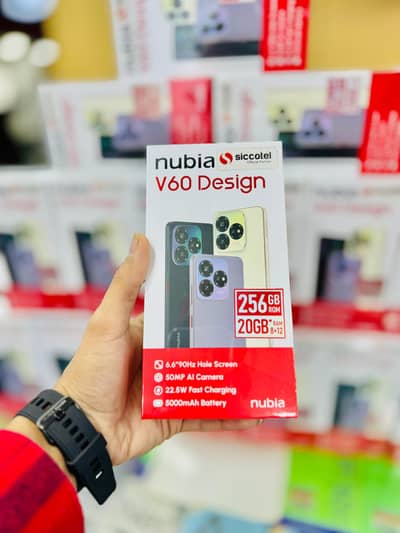 Nubia V60 Design 8GB | 256GB Box Pack Fast Charging A36 A56 V80 Pro