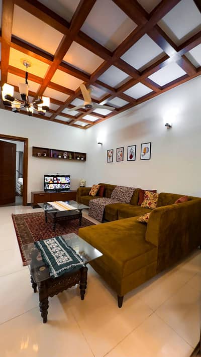 8 marla Furnished Ground Portion available for rent in G-13 Islamabad