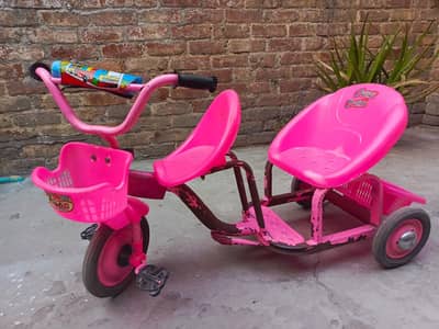 kids 2 seater cycle