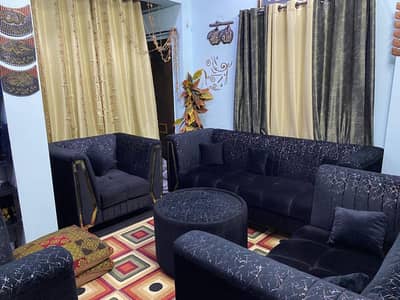 7 seater Black velvet