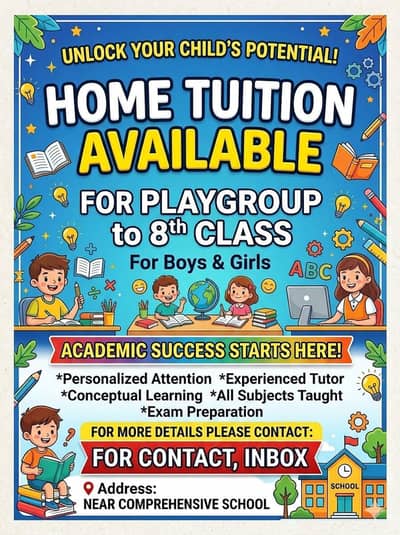 home tuition available mirpurkhas