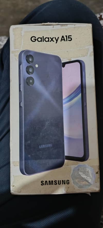 Samsung a15 (4G) 256gb  Box Cable  25 Watt Charger