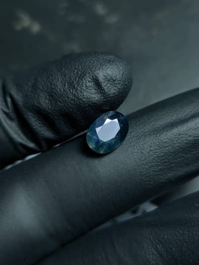 100% nechral blue Sapphire Lab cetifaid