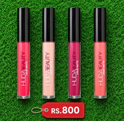 Huda Beauty Liquid Lip Gloss Pack of 3 Shades