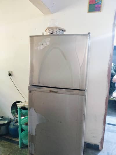 double door refrigerator with freezer - used, fully working condition