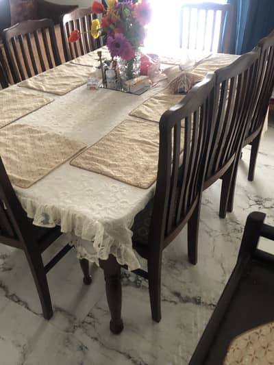 8 Seater wooden Dining table