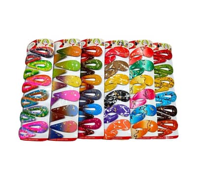 Multicolor Hair Pins for Girls School College Casual Wear