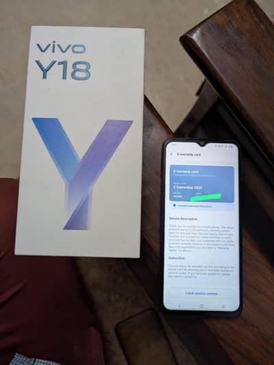 Vivo Y18 with Box,  PTA Approved, Urgent Sale