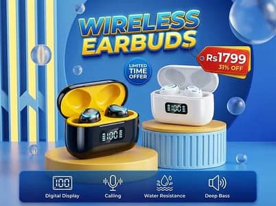 Premium wireless stereo earbuds