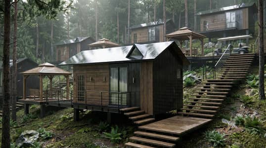 STUDIO AMERICAN CHALET FOR SALE IN MURREES BIGGEST RESORT ON 2.5 YEARS INSTALLMENT PLAN