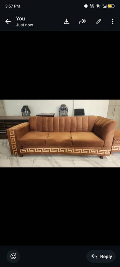 5 seater corner sofa with setti