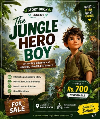 The Jungle Hero Boy English Story Book For Sale