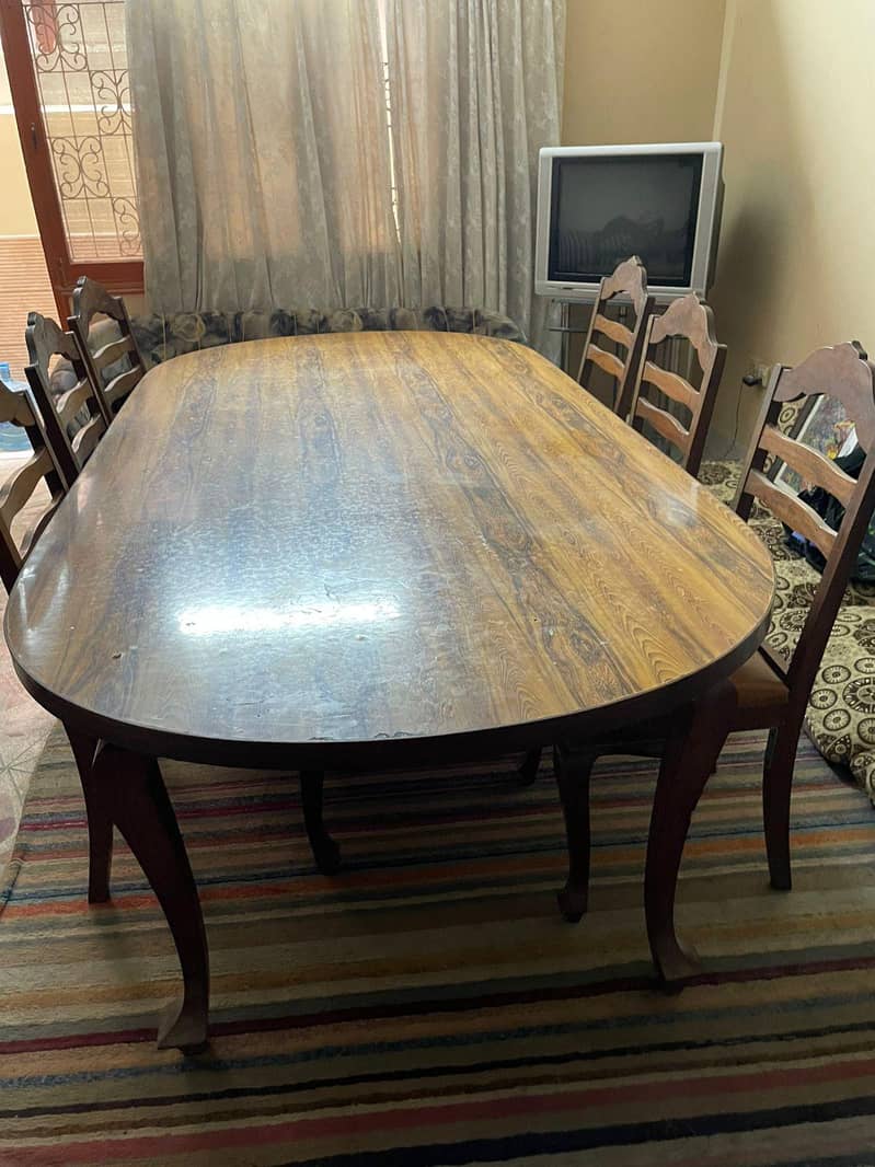 solid wood framed Dining table 0