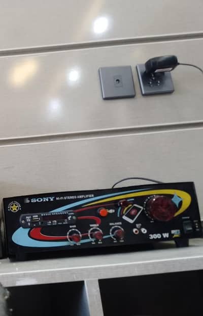 Desi amplifier + 2 speakers