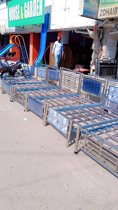single steel beds