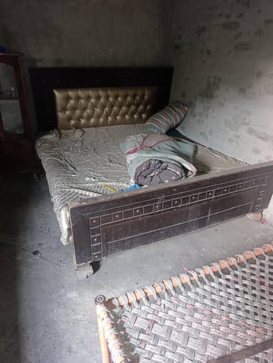 Double bed and single sofa