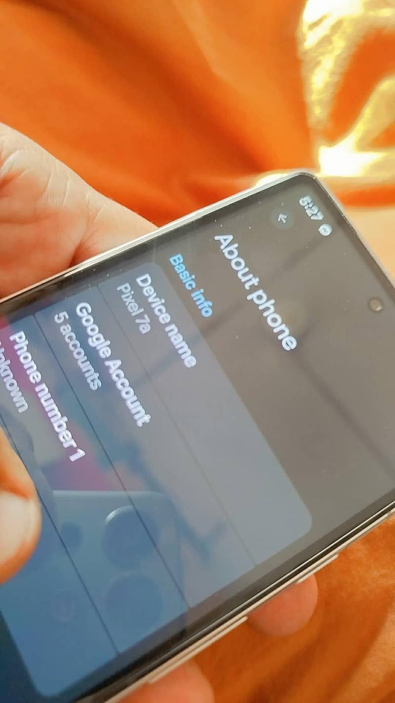Google pixel 7a 9